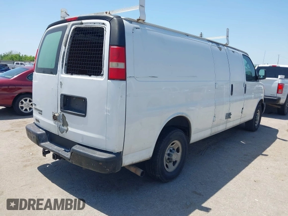 2011 Chevrolet Express Cargo Van with VIN 1GCZGUCGXB1114930, listed as a IAAI auction lot 42015104 with 364,789 mi miles. Bid and sale history available at carsss.com. Image 4.
