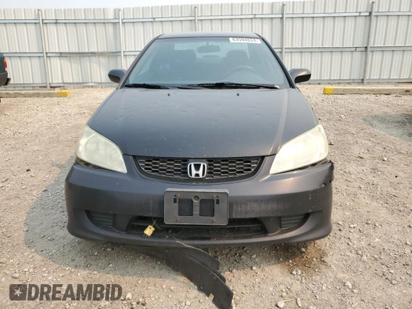 2004 Honda Civic LX with VIN 1HGEM225X4L805802, listed as a Copart auction lot 63594824 with 331,988 mi miles and Salvage Title. Bid and sale history available at DreamBid. Image 5.