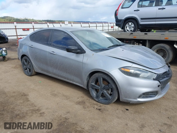 2015 Dodge Dart SXT with VIN 1C3CDFBB0FD187300, listed as a IAAI auction lot 41830426 with 95,665 mi miles. Bid and sale history available at carsss.com. Image 1.