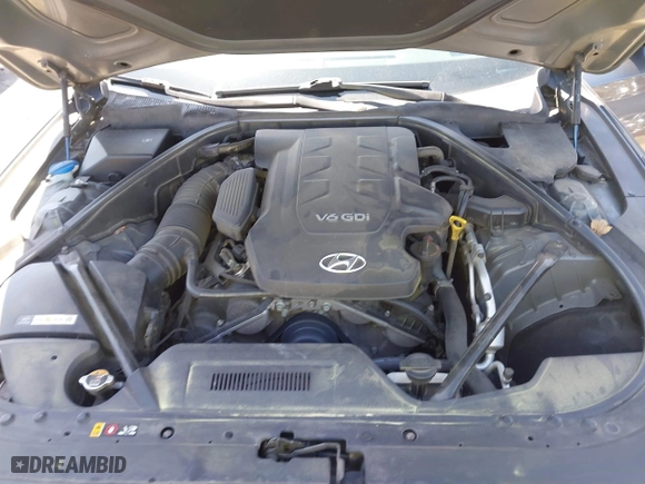 2015 Hyundai Genesis 3.8L with VIN KMHGN4JE4FU072706, listed as a IAAI auction lot 41993699 with 163,122 mi miles. Bid and sale history available at carsss.com. Image 10.