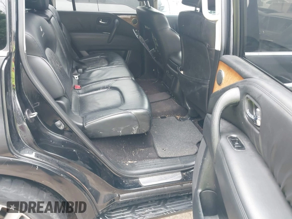 2011 Infiniti QX56 8-passenger with VIN JN8AZ2ND5B9700066, listed as a IAAI auction lot 42164816 with 185,093 mi miles. Bid and sale history available at carsss.com. Image 8.