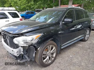 2014 Infiniti QX60 with VIN 5N1AL0MMXEC507093, listed as a IAAI auction lot 42182083 with 117,238 mi miles and . Bid and sale history available at DreamBid. Image 2.