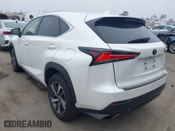 2020 Lexus NX 300 with VIN JTJGARBZ2L2160592, listed as a IAAI auction lot 42439214 with 44,617 mi miles and . Bid and sale history available at DreamBid. Image 3.