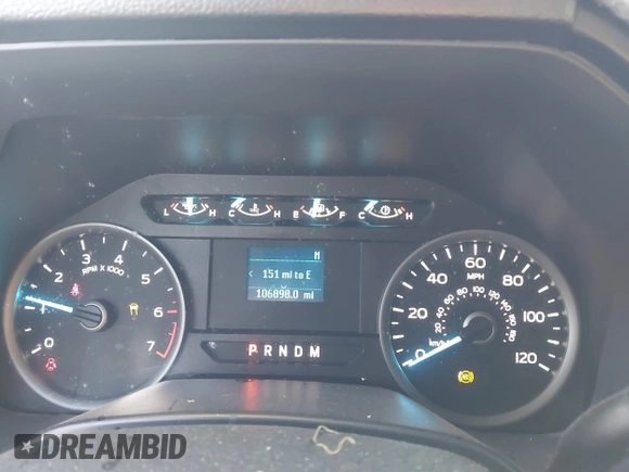 2019 Ford F-150 XL with VIN 1FTEW1E43KKE23264, listed as a IAAI auction lot 41395865 with 106,898 mi miles. Bid and sale history available at carsss.com. Image 7.