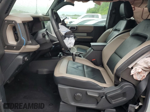 2022 Ford Bronco with VIN 1FMDE5CP1NLB68658, listed as a Copart auction lot 50777015 with 10,203 mi miles and Salvage Title. Bid and sale history available at DreamBid. Image 7.