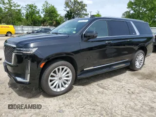2022 Cadillac Escalade ESV Luxury with VIN 1GYS4JKL4NR325810, listed as a Copart auction lot 55301255 with 154,808 mi miles and Clean title. Bid and sale history available at DreamBid. Image 1.