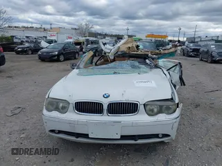 2004 BMW 7 Series 745Li with VIN WBAGN63554DS54633, listed as a IAAI auction lot 42050972 with Not Provided miles and . Bid and sale history available at carsss.com. Image 13.