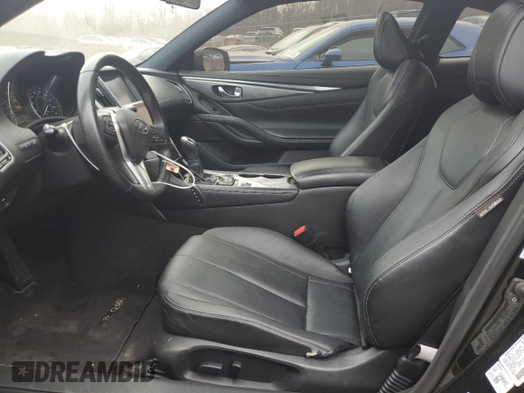 2017 Infiniti Q60 Premium with VIN JN1CV7EKXHM110109, listed as a Copart auction lot 49949525 with 45,424 mi miles and Salvage title. Bid and sale history available at DreamBid. Image 7.