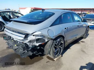 2023 Hyundai IONIQ 6 Limited with VIN KMHM54AA4PA051650, listed as a IAAI auction lot 40984270 with 13,288 mi miles. Bid and sale history available at carsss.com. Image 4.