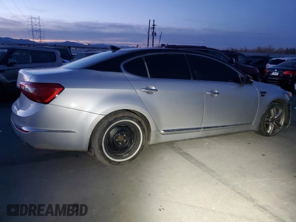 2016 Kia Cadenza Premium with VIN KNALN4D7XG5212654, listed as a Copart auction lot 75667623 with 0 mi miles and Salvage Title. Bid and sale history available at carsss.com. Image 3.