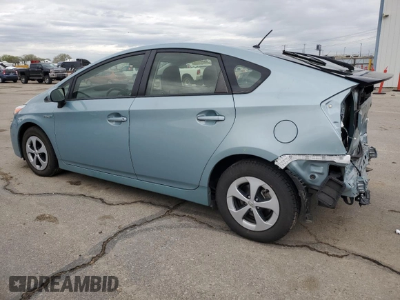2015 Toyota Prius Four with VIN JTDKN3DU9F1998578, listed as a Copart auction lot 52108015 with 26,320 mi miles and Salvage Title. Bid and sale history available at carsss.com. Image 2.