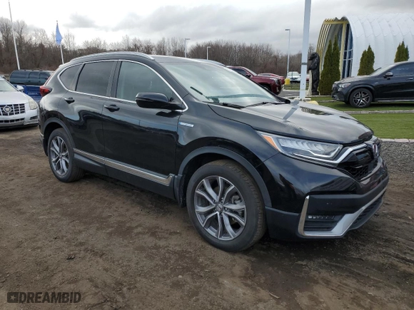 2021 Honda CR-V Hybrid Touring with VIN 7FART6H95ME022964, listed as a Copart auction lot 50155045 with 48,805 mi miles and Salvage Title. Bid and sale history available at carsss.com. Image 4.