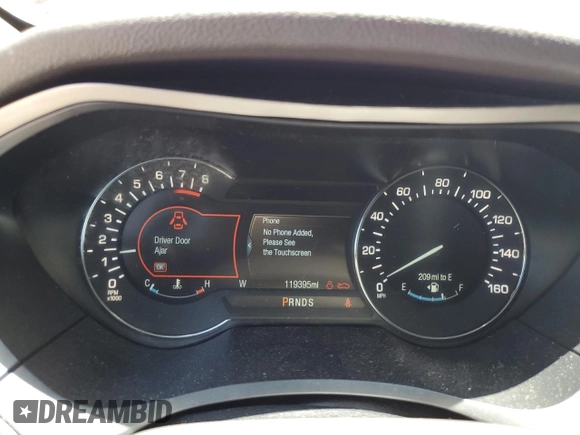 2016 Lincoln MKZ with VIN 3LN6L2GK9GR621263, listed as a Copart auction lot 61507285 with 119,395 mi miles and Salvage title. Bid and sale history available at DreamBid. Image 9.