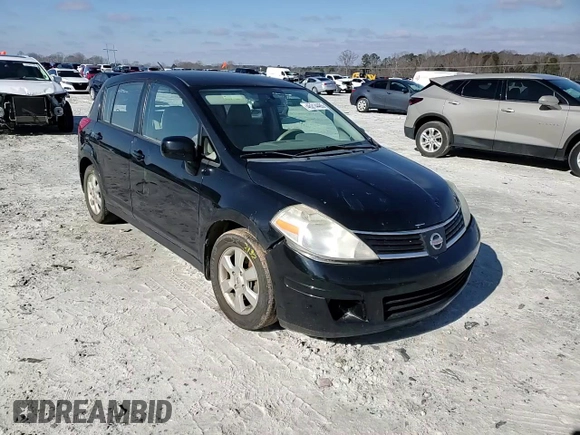 2007 Nissan Versa 1.8 S with VIN 3N1BC13E07L444184, listed as a Copart auction lot 46214485 with 125,316 mi miles and Salvage Title. Bid and sale history available at carsss.com. Image 10.