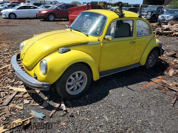 1974 Volkswagen Beetle with VIN 1342675695, listed as a Copart auction lot 71269974 with 18,636 mi miles and Salvage Title. Bid and sale history available at DreamBid. Image 1.