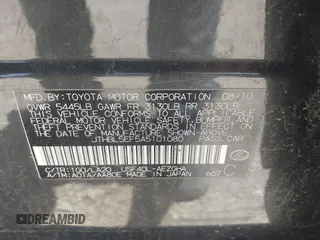 2010 Lexus LS 460 with VIN JTHBL5EF5A5101080, listed as a IAAI auction lot 42298809 with 126,985 mi miles and . Bid and sale history available at DreamBid. Image 9.