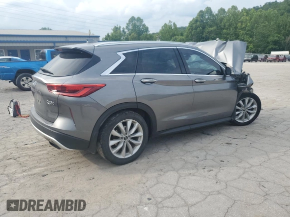 2019 Infiniti QX50 Essential с VIN 3PCAJ5M39KF108897, выставлен на аукционе Copart как лот 60618435 с пробегом Не указан миль и Списание • Salvage title. История ставок и продаж доступна на DreamBid. Изображение 3.