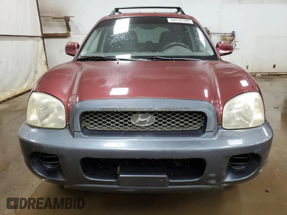 2004 Hyundai Santa Fe with VIN KM8SB12B44U646059, listed as a Copart auction lot 64770184 with 160,936 mi miles and Clean Title. Bid and sale history available at carsss.com. Image 5.