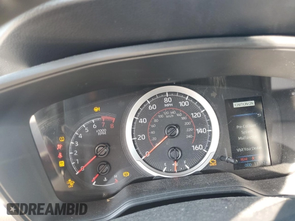 2022 Toyota Corolla Cross LE with VIN 7MUCAAAG4NV008835, listed as a Copart auction lot 55262205 with 13,332 mi miles and Salvage title. Bid and sale history available at DreamBid. Image 9.