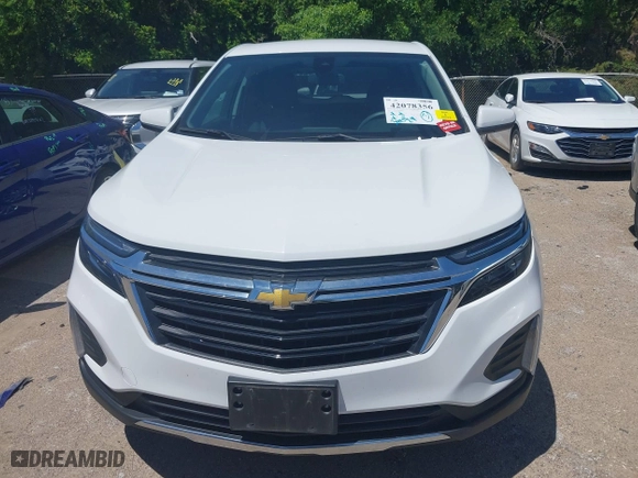 2023 Chevrolet Equinox LT with VIN 3GNAXUEG6PS195934, listed as a IAAI auction lot 42078356 with 38,029 mi miles. Bid and sale history available at carsss.com. Image 12.
