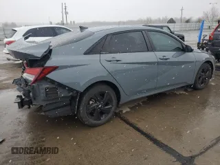 2023 Hyundai Elantra SEL with VIN KMHLM4AG9PU384184, listed as a Copart auction lot 52144415 with 52,651 mi miles and Salvage Title. Bid and sale history available at DreamBid. Image 3.