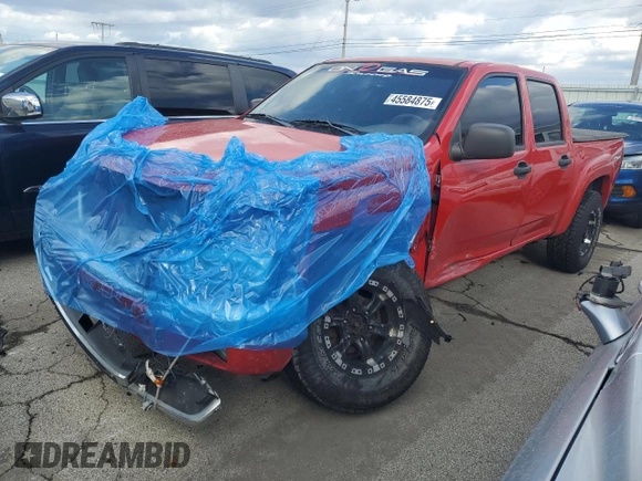 2006 GMC Canyon SLE1 with VIN 1GTDT136668217237, listed as a Copart auction lot 45584875 with 196,988 mi miles and Salvage Title. Bid and sale history available at carsss.com. Image 1.