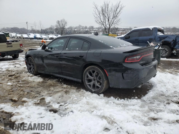 2019 Dodge Charger R/T with VIN 2C3CDXCT6KH643181, listed as a Copart auction lot 44929565 with 109,377 mi miles and Salvage Title. Bid and sale history available at carsss.com. Image 2.