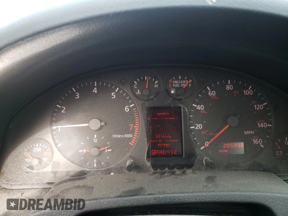 1999 Audi A6 with VIN WAUBA24B3XN112167, listed as a Copart auction lot 80744854 with 205,998 mi miles and Salvage Title. Bid and sale history available at carsss.com. Image 9.