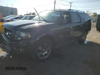 2007 Ford Expedition EL Limited with VIN 1FMFK20577LA49468, listed as a Copart auction lot 77400044 with 0 mi miles and Salvage Title. Bid and sale history available at carsss.com. Image 1.