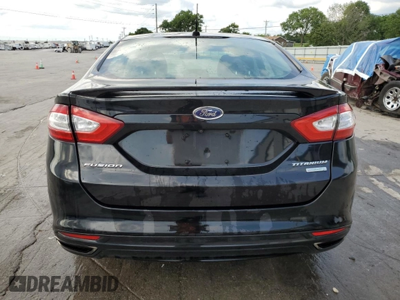 2016 Ford Fusion Titanium with VIN 3FA6P0K93GR221108, listed as a Copart auction lot 58231615 with 103,344 mi miles and Salvage title. Bid and sale history available at DreamBid. Image 6.