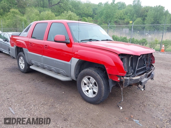 2002 Chevrolet Avalanche z VIN 3GNEC13T02G159096, wystawiony jako IAAI lot #42311525 z przebiegiem 250 924 mil mil oraz . Historia ofert i sprzedaży dostępna na DreamBid. Obrazek 1.