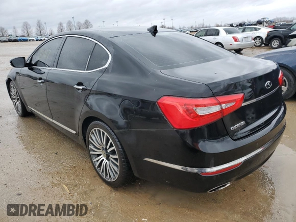 2015 Kia Cadenza Premium with VIN KNALN4D78F5177255, listed as a Copart auction lot 45192303 with 95,917 mi miles and Salvage Title. Bid and sale history available at carsss.com. Image 2.