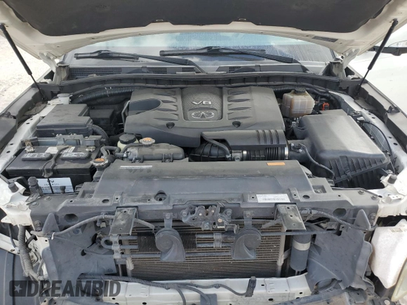 2012 Infiniti QX56 8-passenger with VIN JN8AZ2NC8C9317165, listed as a Copart auction lot 76693664 with 167,243 mi miles and Salvage Title. Bid and sale history available at carsss.com. Image 12.