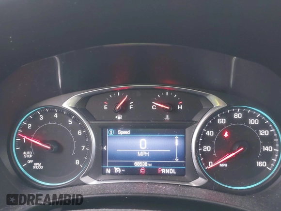 2020 Chevrolet Equinox LT with VIN 2GNAXLEX1L6206969, listed as a IAAI auction lot 40982322 with 68,538 mi miles. Bid and sale history available at carsss.com. Image 7.