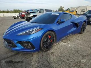 2022 Chevrolet Corvette 2LT with VIN 1G1YB2D49N5124227, listed as a Copart auction lot 79536144 with 18,202 mi miles and Salvage Title. Bid and sale history available at carsss.com. Image 1.