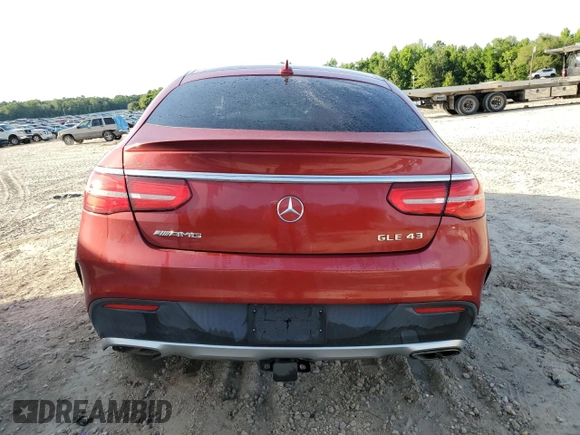 2017 Mercedes-Benz GLE 43 AMG with VIN 4JGED6EB4HA056788, listed as a Copart auction lot 56858045 with Not provided miles and Salvage title. Bid and sale history available at DreamBid. Image 6.
