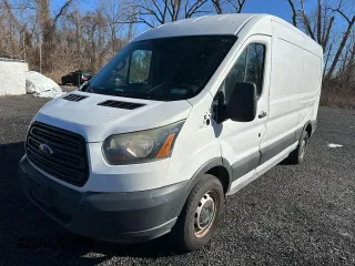 2015 Ford Transit Cargo with VIN 1FTYR2CM4FKA37827, listed as a Copart auction lot 47577575 with 150,344 mi miles and Clean Title. Bid and sale history available at carsss.com. Image 1.