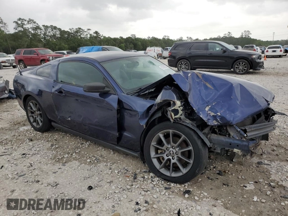 2012 Ford Mustang V6 Premium with VIN 1ZVBP8AM5C5278644, listed as a Copart auction lot 51658735 with 107,590 mi miles and Salvage Title. Bid and sale history available at carsss.com. Image 4.