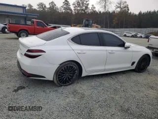 2022 Genesis G70 Launch Edition with VIN KMTG14TE7NU082238, listed as a Copart auction lot 79286854 with 25,071 mi miles and Salvage Title. Bid and sale history available at DreamBid. Image 3.