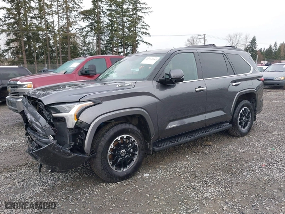 2023 Toyota Sequoia SR5 with VIN 7SVAAABA2PX014566, listed as a IAAI auction lot 41762162 with 23,554 mi miles. Bid and sale history available at carsss.com. Image 17.