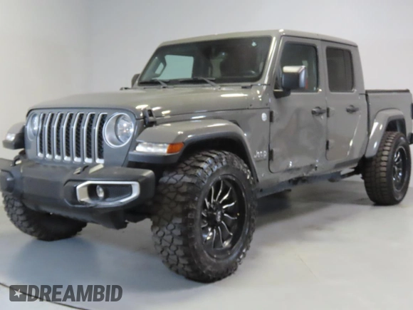 2020 Jeep Gladiator Overland z VIN 1C6HJTFG5LL169558, wystawiony jako Copart lot #60276825 z przebiegiem 102 866 mil mil oraz Czysty tytuł • Clean title. Historia ofert i sprzedaży dostępna na DreamBid. Obrazek 2.