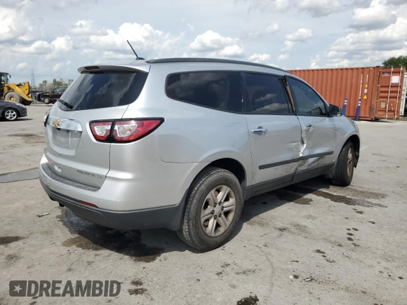 2015 Chevrolet Traverse LS with VIN 1GNKRFED5FJ208320, listed as a Copart auction lot 51579405 with 141,961 mi miles and Salvage Title. Bid and sale history available at DreamBid. Image 3.