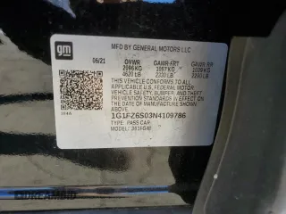 2022 Chevrolet Bolt EUV Premier with VIN 1G1FZ6S03N4109786, listed as a Copart auction lot 87978355 with 29,182 mi miles and Salvage Title. Bid and sale history available at carsss.com. Image 14.
