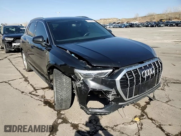 2020 Audi Q3 S line Premium Plus with VIN WA1EECF36L1040120, listed as a Copart auction lot 52399825 with 86,757 mi miles and Salvage title. Bid and sale history available at DreamBid. Image 14.