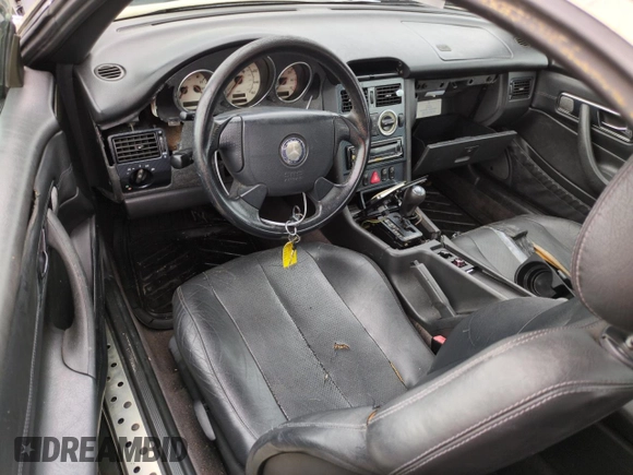 1999 Mercedes-Benz SLK-Class with VIN WDBKK47F5XF094256, listed as a Copart auction lot 75080164 with 0 mi miles and Salvage Title. Bid and sale history available at carsss.com. Image 8.