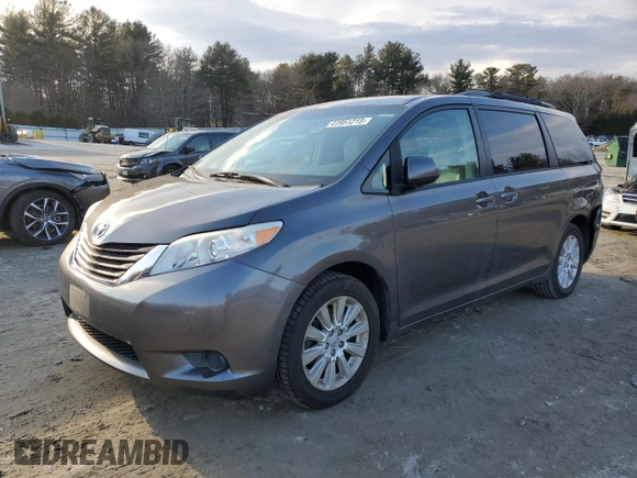 2011 Toyota Sienna LE with VIN 5TDJK3DC1BS026885, listed as a Copart auction lot 41951215 with 56,239 mi miles and Clean Title. Bid and sale history available at carsss.com. Image 1.