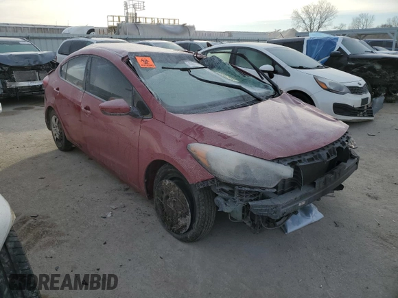 2016 Kia Forte LX with VIN KNAFK4A66G5583618, listed as a Copart auction lot 42384665 with Not Provided miles and Non Repairable. Bid and sale history available at carsss.com. Image 4.