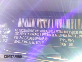 2018 Jeep Renegade Sport с VIN ZACCJBAH5JPH40598, выставлен на аукционе IAAI как лот 41728681 с пробегом 147 221 миль миль и . История ставок и продаж доступна на DreamBid. Изображение 9.