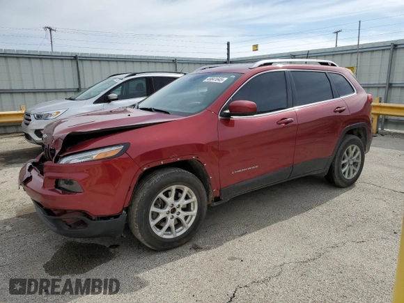 2017 Jeep Cherokee Latitude with VIN 1C4PJMCBXHW528444, listed as a Copart auction lot 49841645 with 97,361 mi miles and Salvage Title. Bid and sale history available at carsss.com. Image 1.
