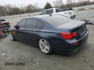 2015 BMW 7 Series 750Li xDrive with VIN WBAYF8C50FD654051, listed as a Copart auction lot 84419284 with 164,994 mi miles and Clean title. Bid and sale history available at DreamBid. Image 2.